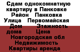 Сдам однокомнатную квартиру в Панковке › Район ­ Панковка › Улица ­ Первомайская › Дом ­ 2 › Этажность дома ­ 5 › Цена ­ 9 000 - Новгородская обл. Недвижимость » Квартиры аренда   . Новгородская обл.